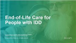 End-of-Life Care for People with IDD