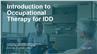 Introduction to Occupational Therapy for IDD